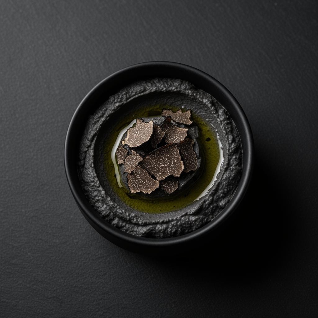 Sakumaku noir black truffle hummus